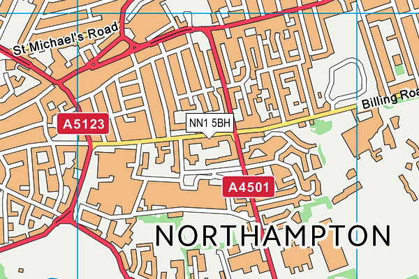 NN1 5BH map - OS VectorMap District (Ordnance Survey)