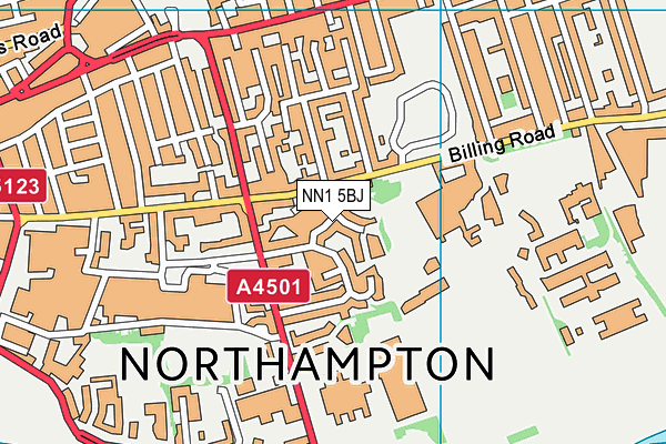 NN1 5BJ map - OS VectorMap District (Ordnance Survey)