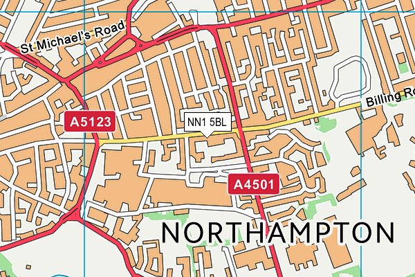 NN1 5BL map - OS VectorMap District (Ordnance Survey)