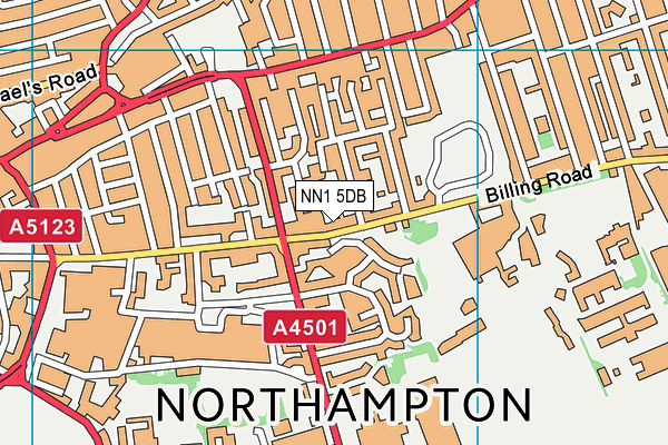NN1 5DB map - OS VectorMap District (Ordnance Survey)
