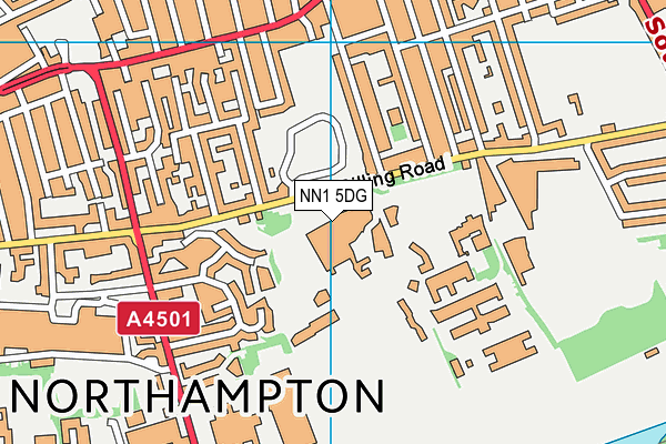 St Andrew's College map (NN1 5DG) - OS VectorMap District (Ordnance Survey)