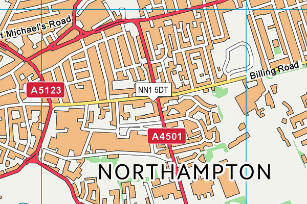 NN1 5DT map - OS VectorMap District (Ordnance Survey)