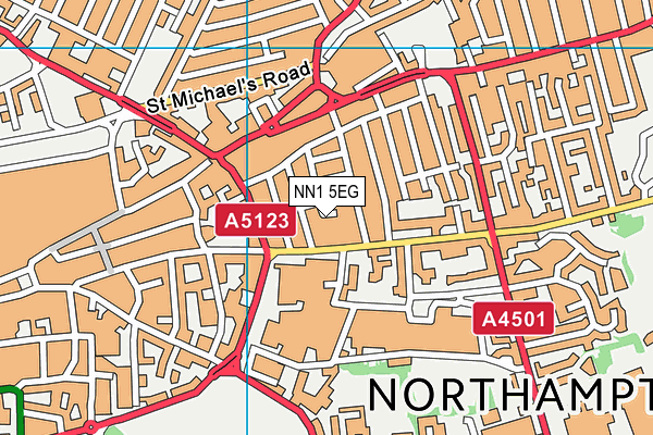 NN1 5EG map - OS VectorMap District (Ordnance Survey)