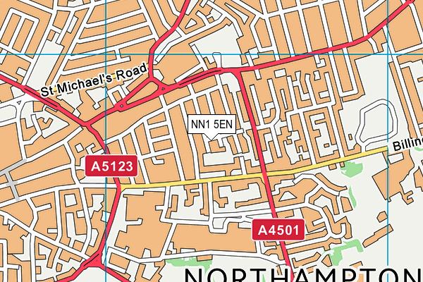 NN1 5EN map - OS VectorMap District (Ordnance Survey)