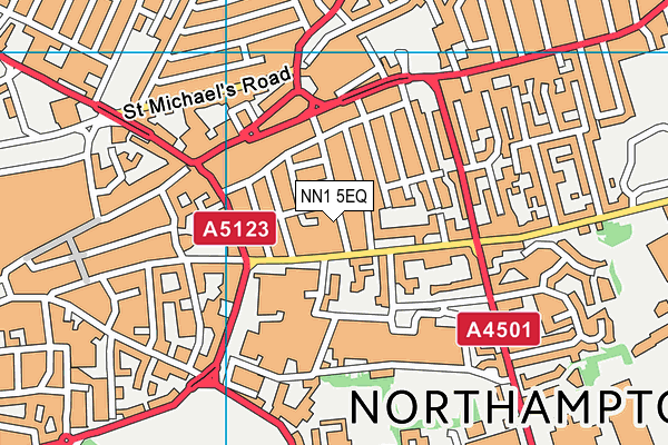 NN1 5EQ map - OS VectorMap District (Ordnance Survey)