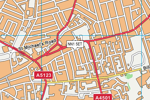 NN1 5ET map - OS VectorMap District (Ordnance Survey)