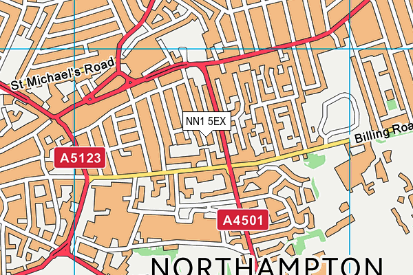 NN1 5EX map - OS VectorMap District (Ordnance Survey)