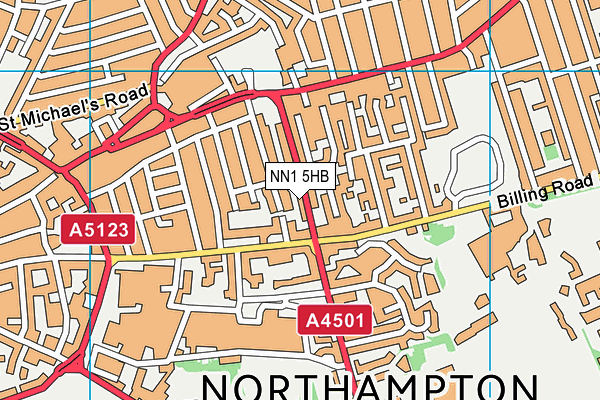 NN1 5HB map - OS VectorMap District (Ordnance Survey)
