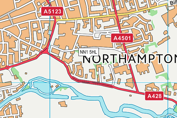 NN1 5HL map - OS VectorMap District (Ordnance Survey)