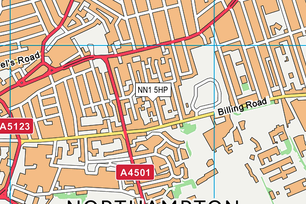 NN1 5HP map - OS VectorMap District (Ordnance Survey)