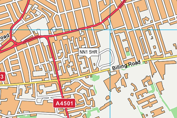 NN1 5HR map - OS VectorMap District (Ordnance Survey)