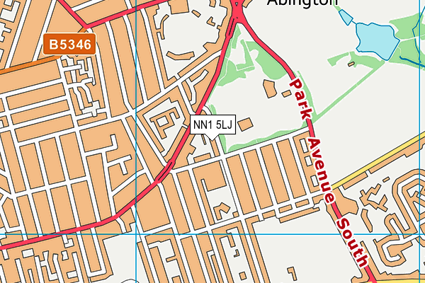 NN1 5LJ map - OS VectorMap District (Ordnance Survey)