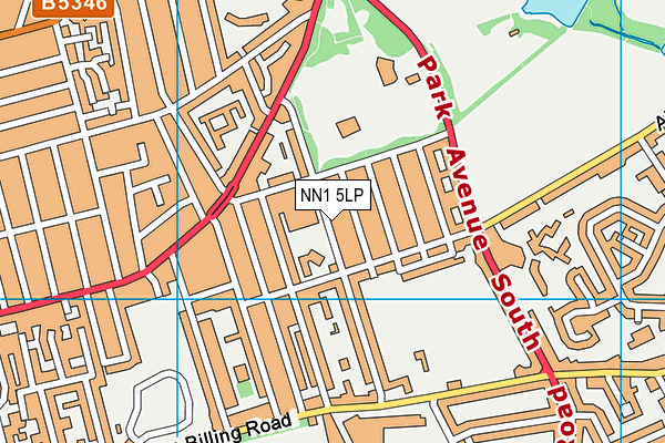 NN1 5LP map - OS VectorMap District (Ordnance Survey)
