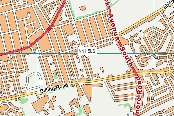 NN1 5LS map - OS VectorMap District (Ordnance Survey)