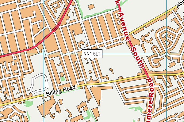 NN1 5LT map - OS VectorMap District (Ordnance Survey)