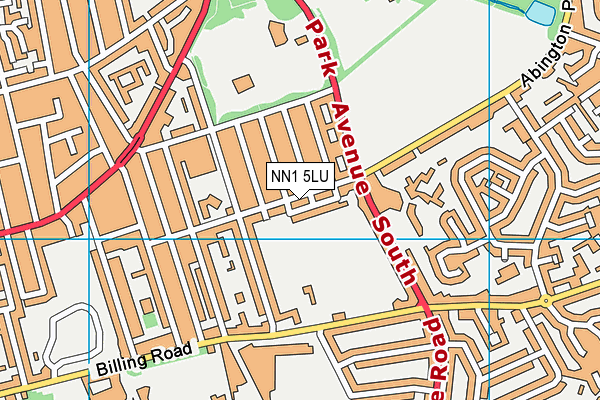 NN1 5LU map - OS VectorMap District (Ordnance Survey)
