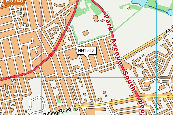 NN1 5LZ map - OS VectorMap District (Ordnance Survey)