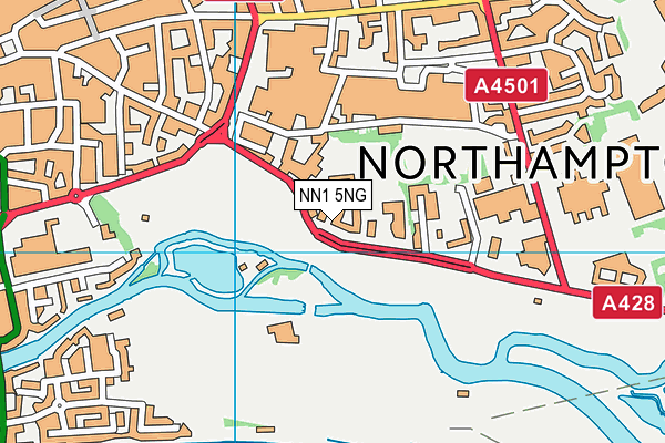 Beckets Park map (NN1 5NG) - OS VectorMap District (Ordnance Survey)