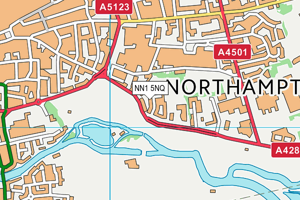 NN1 5NQ map - OS VectorMap District (Ordnance Survey)