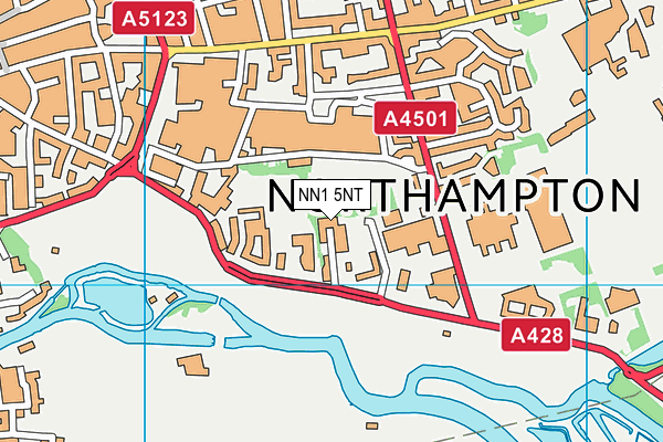 NN1 5NT map - OS VectorMap District (Ordnance Survey)