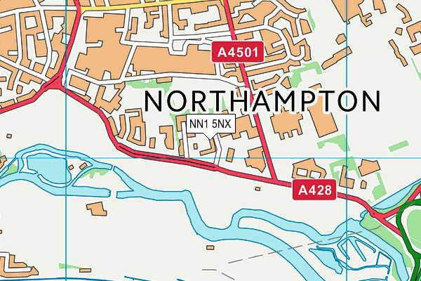 NN1 5NX map - OS VectorMap District (Ordnance Survey)