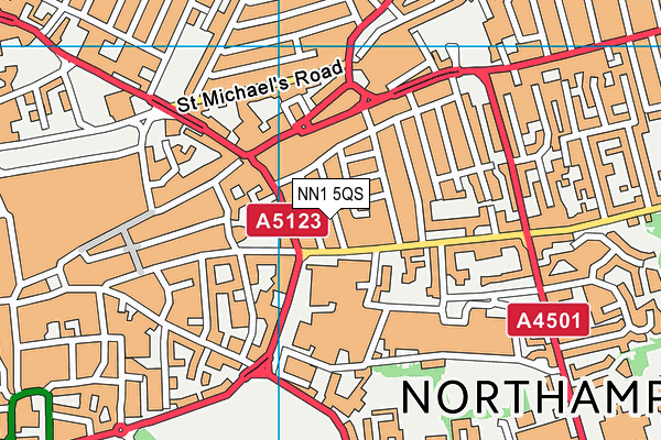 NN1 5QS map - OS VectorMap District (Ordnance Survey)