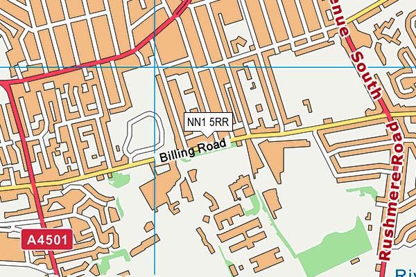 NN1 5RR map - OS VectorMap District (Ordnance Survey)