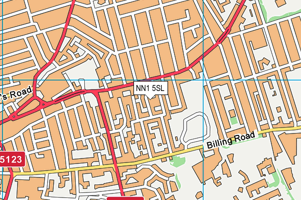 NN1 5SL map - OS VectorMap District (Ordnance Survey)