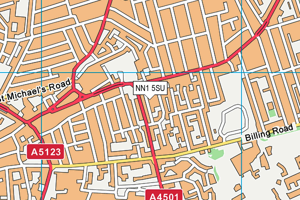 NN1 5SU map - OS VectorMap District (Ordnance Survey)