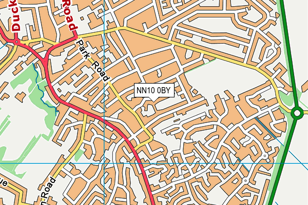 NN10 0BY map - OS VectorMap District (Ordnance Survey)