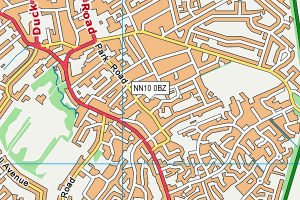 NN10 0BZ map - OS VectorMap District (Ordnance Survey)