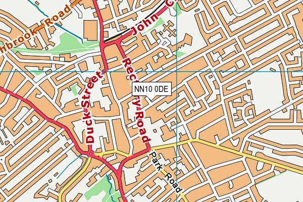 NN10 0DE map - OS VectorMap District (Ordnance Survey)