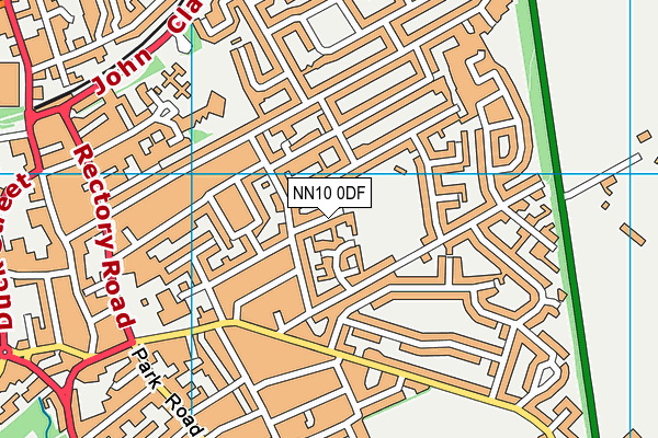 NN10 0DF map - OS VectorMap District (Ordnance Survey)
