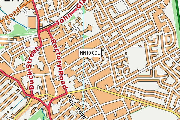 NN10 0DL map - OS VectorMap District (Ordnance Survey)