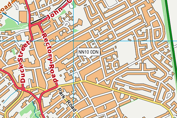 NN10 0DN map - OS VectorMap District (Ordnance Survey)