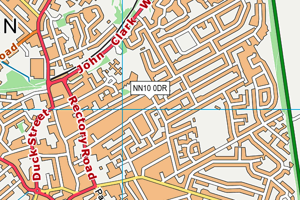 NN10 0DR map - OS VectorMap District (Ordnance Survey)
