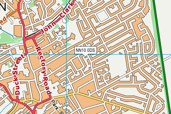 NN10 0DS map - OS VectorMap District (Ordnance Survey)