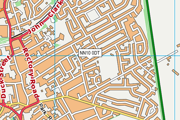 NN10 0DT map - OS VectorMap District (Ordnance Survey)