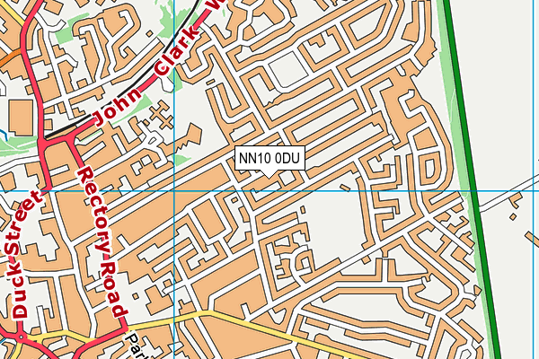 NN10 0DU map - OS VectorMap District (Ordnance Survey)