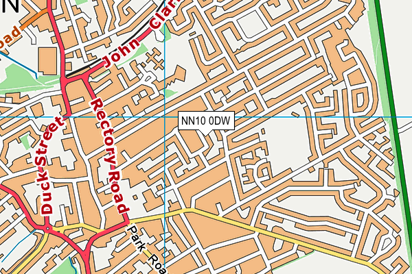 NN10 0DW map - OS VectorMap District (Ordnance Survey)