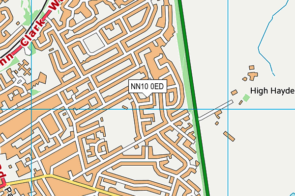 NN10 0ED map - OS VectorMap District (Ordnance Survey)