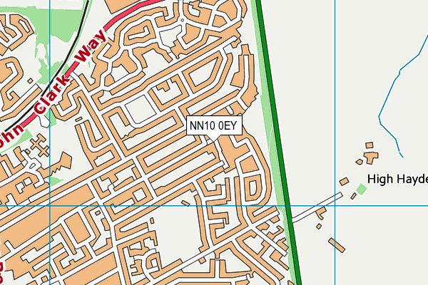 NN10 0EY map - OS VectorMap District (Ordnance Survey)