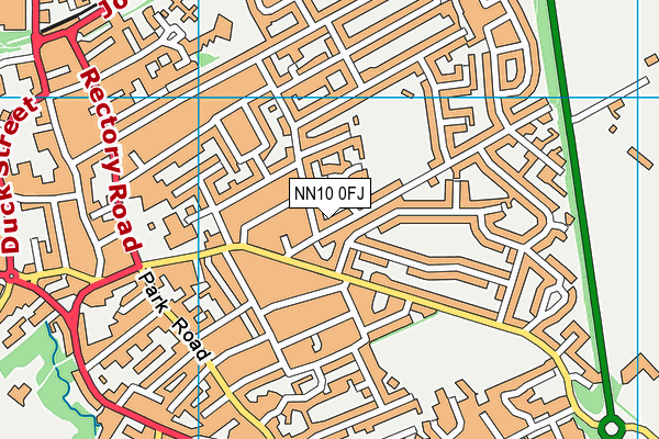 NN10 0FJ map - OS VectorMap District (Ordnance Survey)