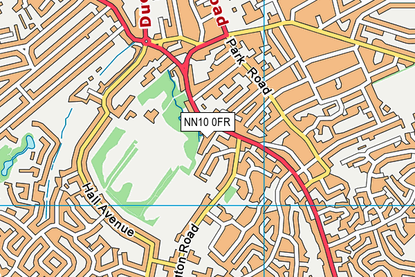 NN10 0FR map - OS VectorMap District (Ordnance Survey)