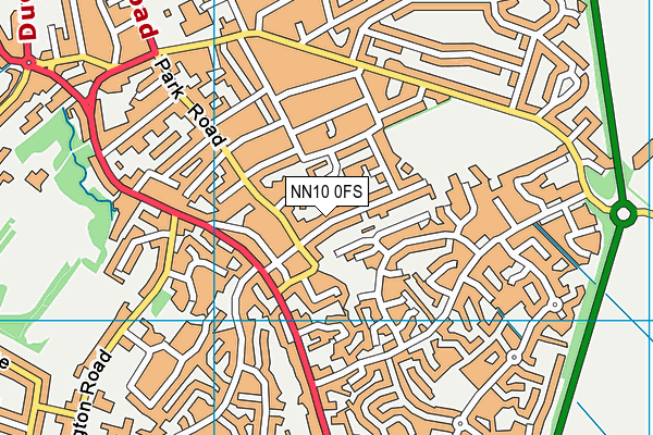 NN10 0FS map - OS VectorMap District (Ordnance Survey)