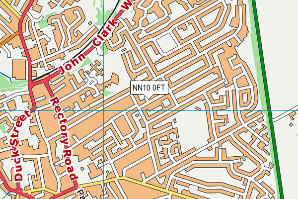 NN10 0FT map - OS VectorMap District (Ordnance Survey)