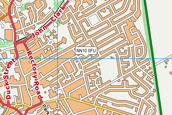 NN10 0FU map - OS VectorMap District (Ordnance Survey)