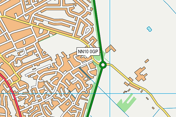 NN10 0GP map - OS VectorMap District (Ordnance Survey)