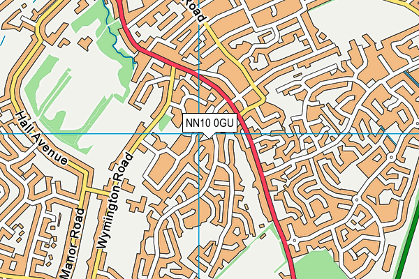 NN10 0GU map - OS VectorMap District (Ordnance Survey)