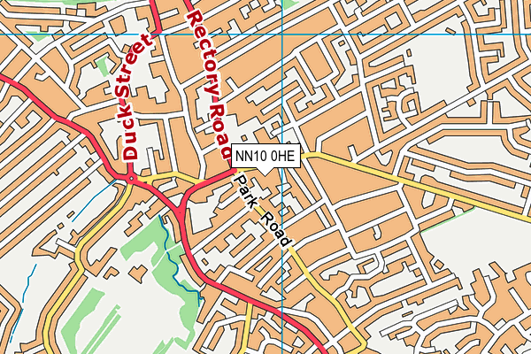 NN10 0HE map - OS VectorMap District (Ordnance Survey)